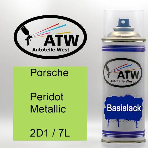 Porsche, Peridot Metallic, 2D1 / 7L: 400ml Sprühdose, von ATW Autoteile West.